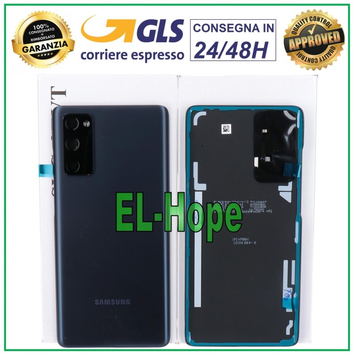 Cache batterie arrie're bleu d origine pour Samsung Galaxy S20 FE SM-G780