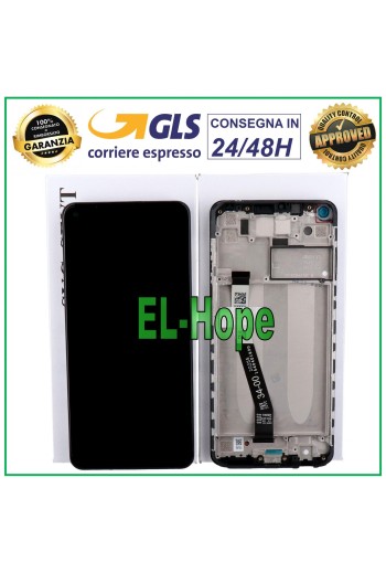 Écran LCD + cadre d origine Xiaomi Redmi Note 9/10X 4G M2003J15SG tactile noir