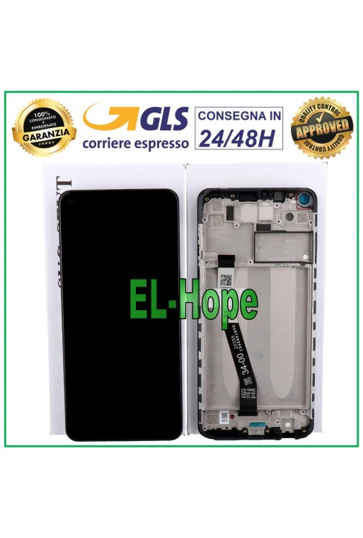 Écran LCD + cadre d origine Xiaomi Redmi Note 9/10X 4G M2003J15SG tactile noir