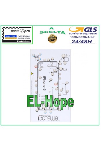 VIS CARTE VIS BOÎTIER PAD ILLUSTRÉ POUR DÉMONTAGE APPLE IPHONE 5