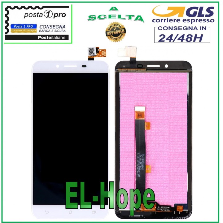 Écran LCD tactile blanc pour ASUS Zenfone 3 Max 5.5 ZC553KL X00DD X00DS