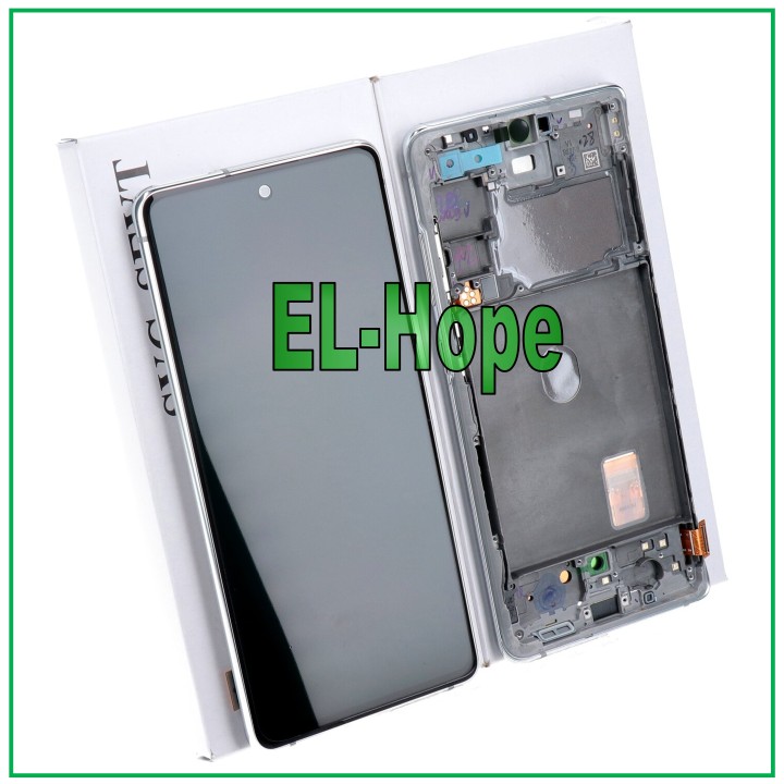 Cadre d origine, e'cran tactile blanc pour Samsung S20 FE SM-G780F (GH82-24220B)