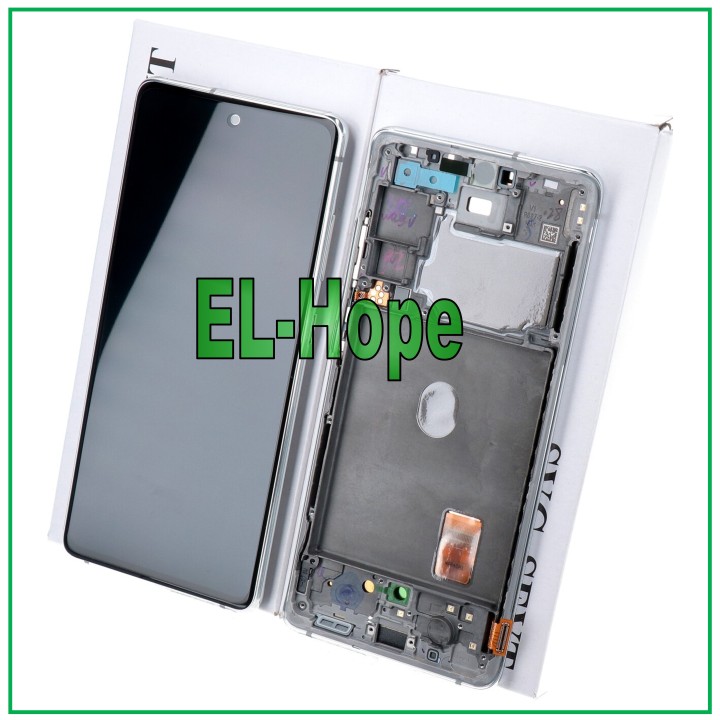 Cadre d origine, e'cran tactile blanc pour Samsung S20 FE SM-G780F (GH82-24220B)