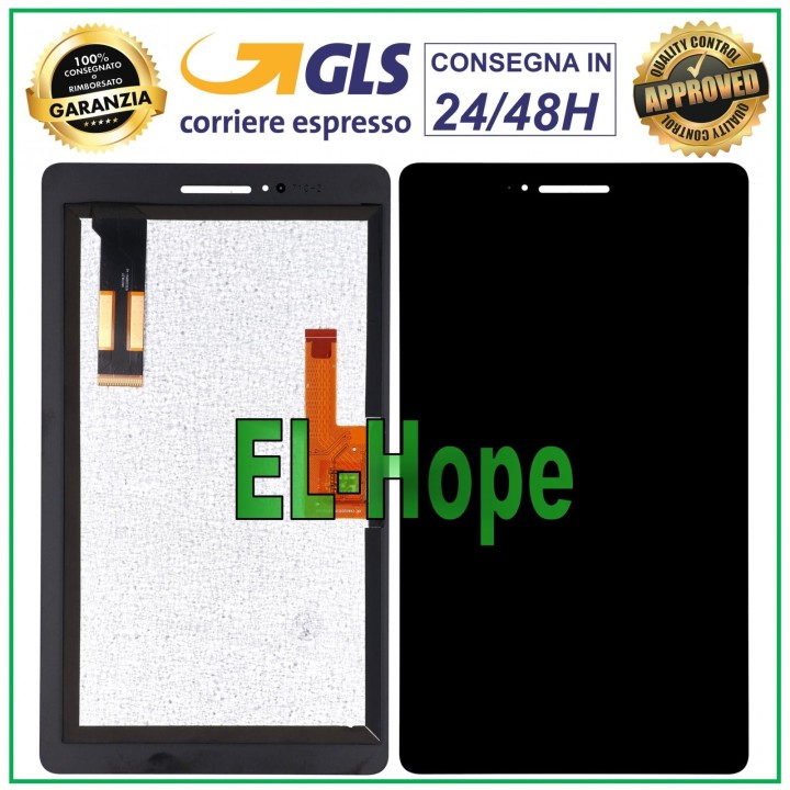 Écran LCD + e'cran tactile pour Lenovo Tab E7 TB-7104F, e'cran en verre noir
