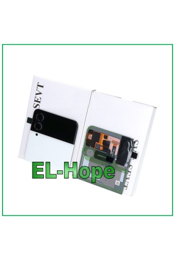 Vitre arrière supérieure d origine pour Samsung Galaxy Z Flip 4 5G SM-F721B Blanc