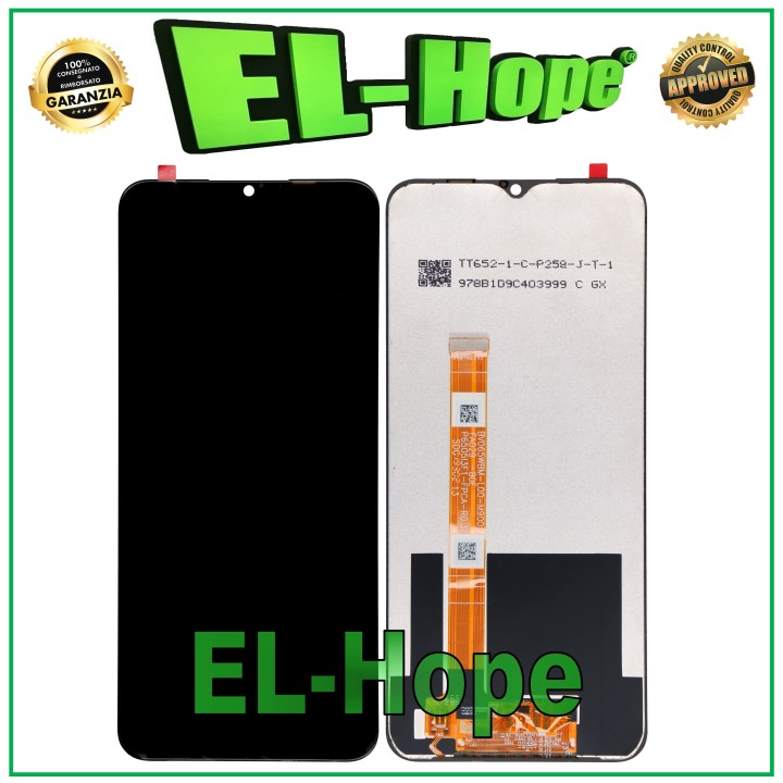 Écran LCD tactile en verre noir pour OPPO REALME C3 RMX2027 RMX2020
