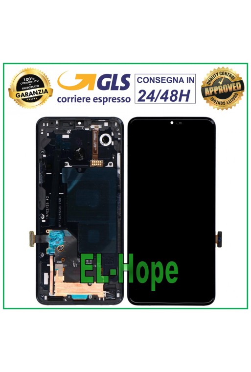 Écran LCD + châssis pour LG G7 ONE G7-FIT LMQ850EM Écran tactile Noir