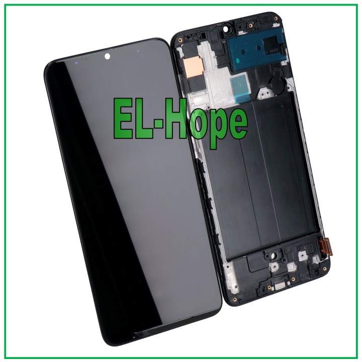 Écran LCD OLED pour Samsung Galaxy A70 SM-A705, e'cran tactile avec cadre en verre