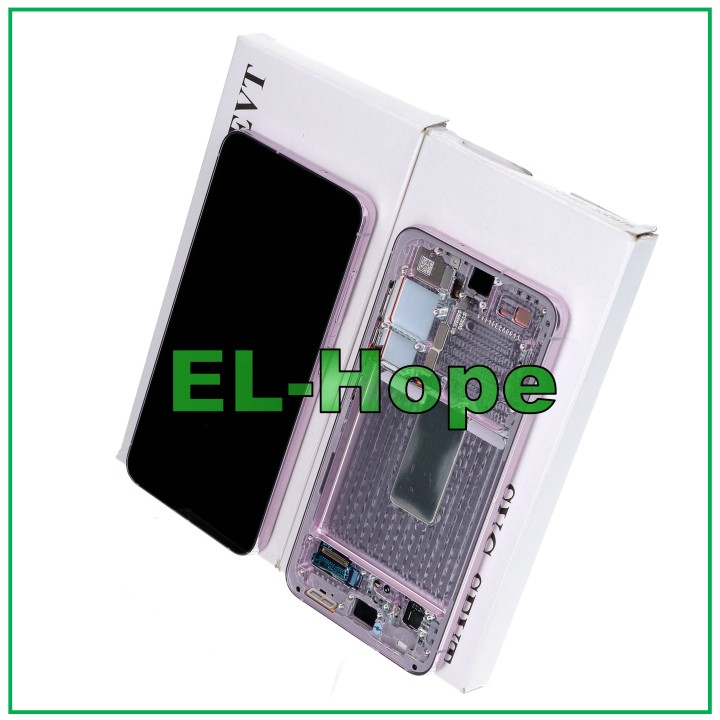 Écran tactile LCD d origine Samsung S23 SM-S911 rose lavande clair GH82-30480D