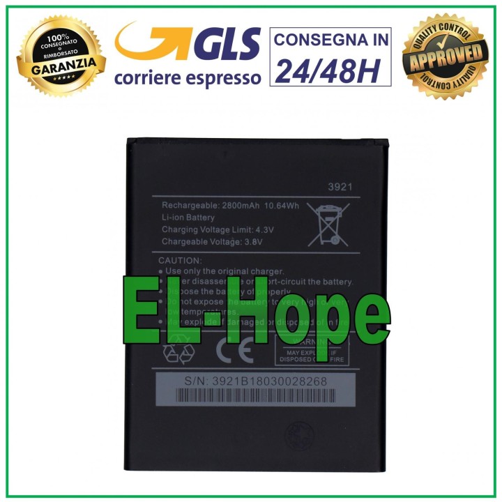Batterie 1ICP5/58/73 pour Wiko Lenny 5 - Robby 2 2800 mAh