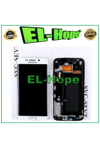 Écran LCD tactile d origine Samsung Galaxy S6 Edge SM-G925F blanc