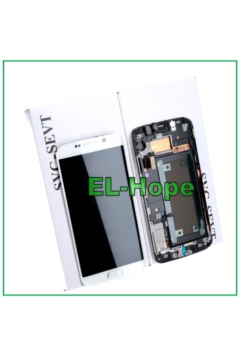 Écran LCD tactile d origine Samsung Galaxy S6 Edge SM-G925F blanc