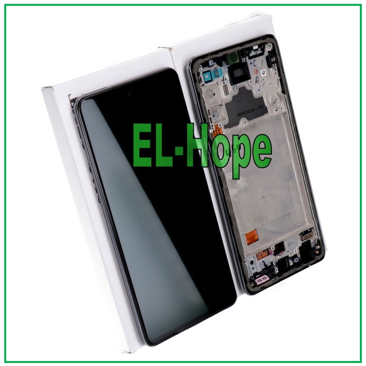 Écran LCD tactile d origine pour Samsung A72 SM A725 A726, cadre noir, GH82-25541A