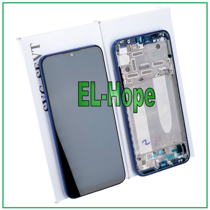 Écran LCD d origine + cadre pour Xiaomi Mi A3 M1906F9 / Mi CC9E, e'cran tactile bleu