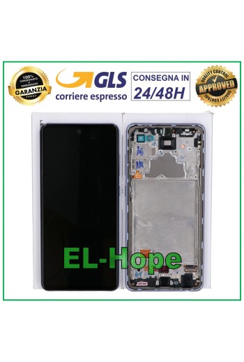 Écran LCD d origine Samsung Galaxy A72 SM A725 A726, cadre tactile violet