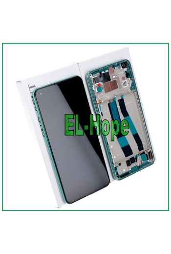 Écran d origine + cadre Xiaomi Mi 11 Lite 4G 5G NE M2101K9AG Touch Glass Green