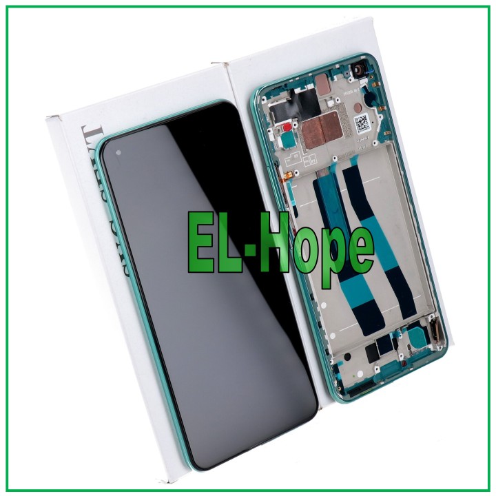 Écran et cadre d origine Xiaomi Mi 11 Lite 4G 5G NE M2101K9AG, verre vert tactile