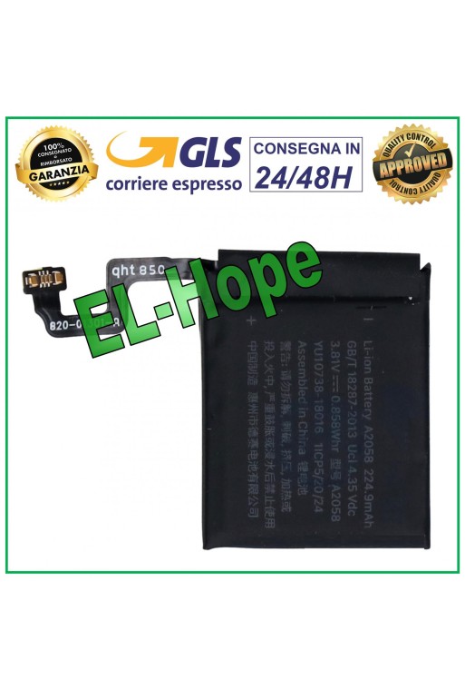 Batterie pour Apple Watch Series 4 Gen. A1977 40 mm Batterie A2058 224,9 mAh