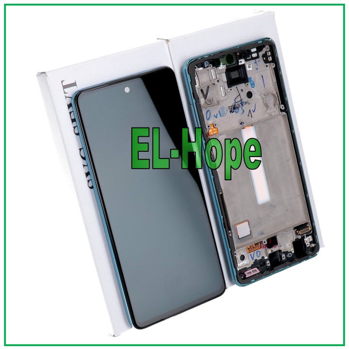 Écran tactile d origine pour Samsung Galaxy A52 SM A525F A526B, cadre bleu GH82-25230B
