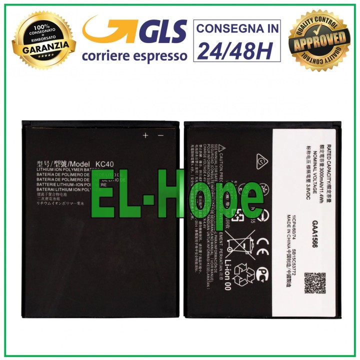 Batterie KC40 pour Motorola Moto E6 Plus / E6S 1/CP4/60/74 3000 mAh