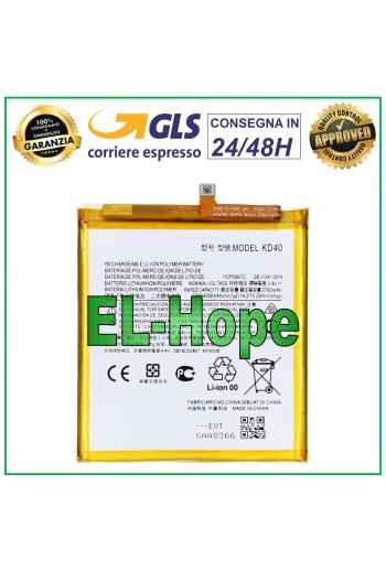 Batterie KD40 pour Motorola Moto G8 Plus XT2019, 4 000 mAh