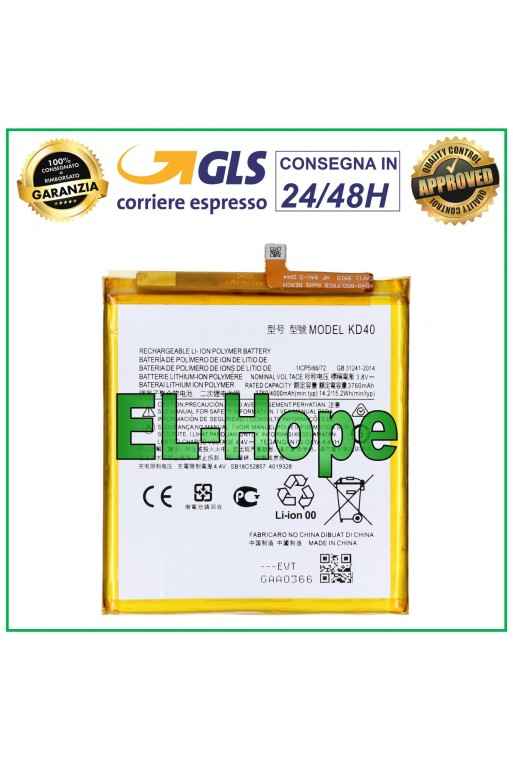 Batterie KD40 pour Motorola Moto G8 Plus XT2019, 4 000 mAh