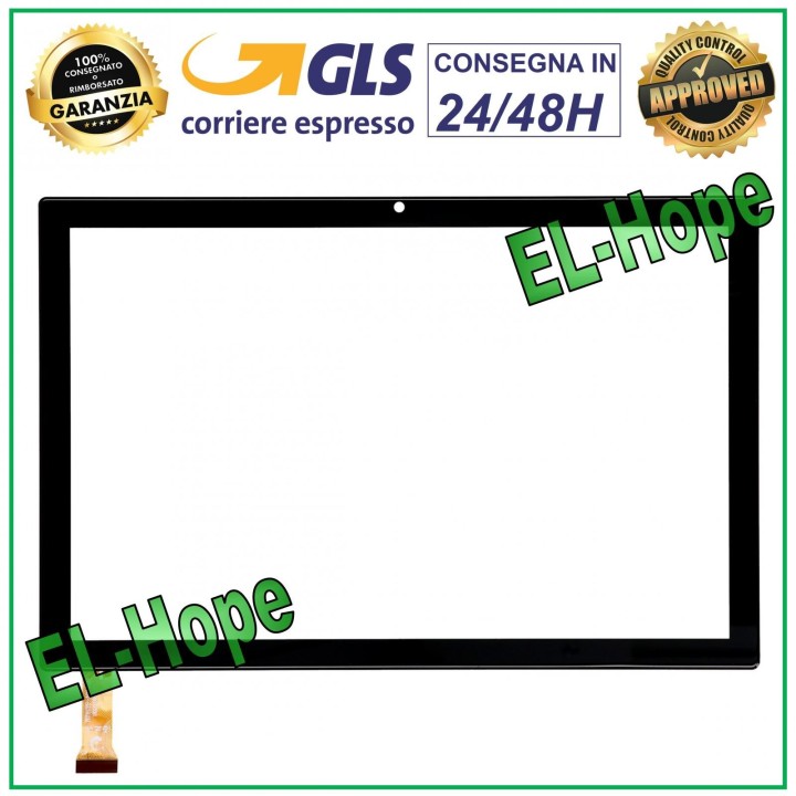 Tablette tactile en verre YESTEL T5 T5_EEA 10,1 pouces, e'cran tactile noir d origine