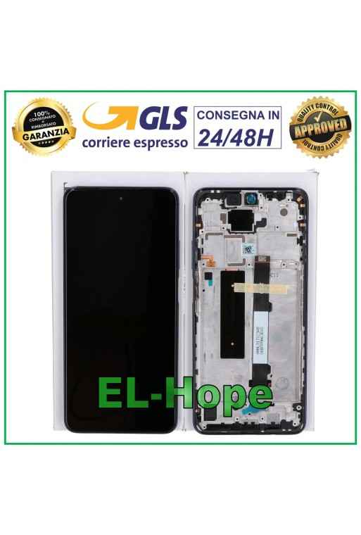 Écran tactile LCD d origine Xiaomi Mi 10T Lite M2007J17G avec cadre en verre bleu