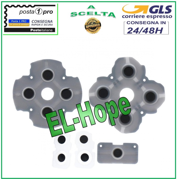 ENSEMBLE DE BOUTONS EN CAOUTCHOUC INTERNES POUR MANETTE PS5 PLAYSTATION 5 JOYPAD EN CAOUTCHOUC