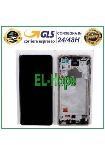Écran LCD d origine Samsung Galaxy A72 SM-A725 4G avec cadre tactile blanc