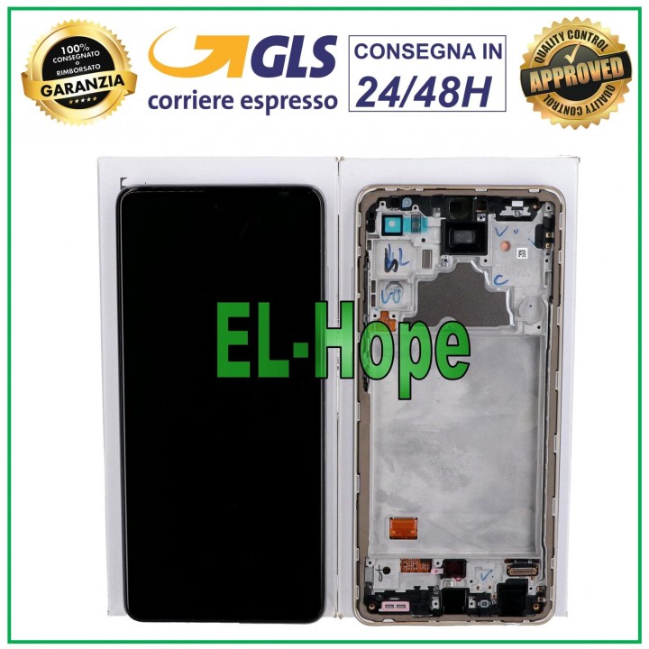 Écran d origine pour Samsung A72 SM-A725 4G tactile, cadre blanc GH82-25541D