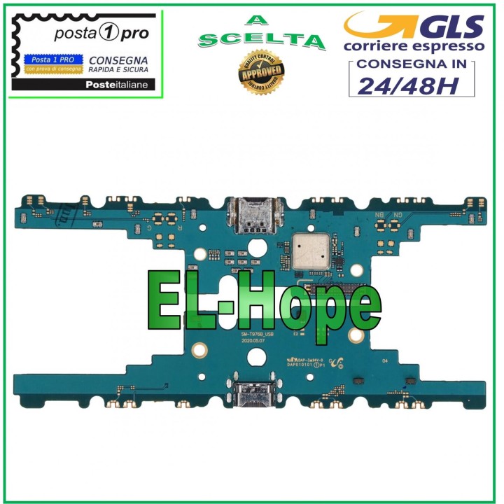 CONNECTEUR DE CHARGE PCB POUR SAMSUNG GALAXY SM-T976B TAB S7+ 5G 12.4