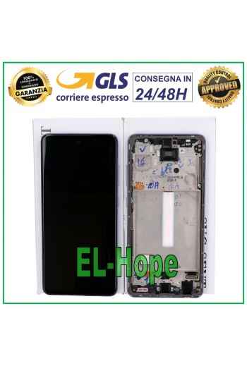Écran tactile LCD 100 % d origine Samsung Galaxy A52 SM A525F A526B Cadre violet
