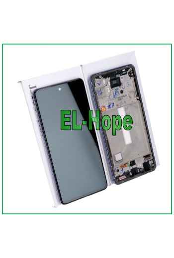 Écran tactile LCD 100 % d origine Samsung Galaxy A52 SM A525F A526B Cadre violet