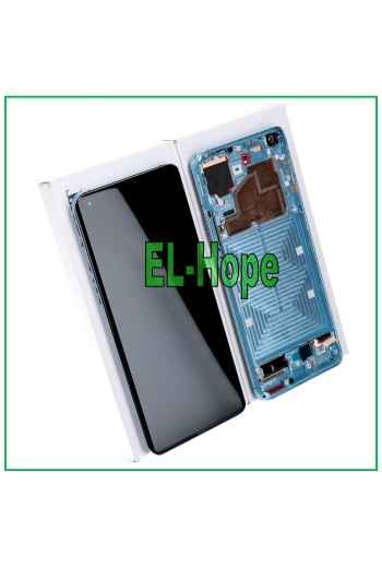 Écran LCD d origine + cadre pour Xiaomi Mi 11 5G M2011K2G, e'cran tactile en verre bleu