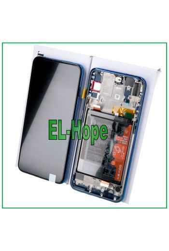 Cadre d e'cran LCD d origine avec batterie pour Huawei P Smart Z STK-LX1 LX2 L21 tactile bleu