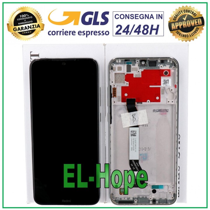 Écran LCD + cadre d origine Xiaomi Redmi Note 8T M1908C3XG Écran tactile blanc