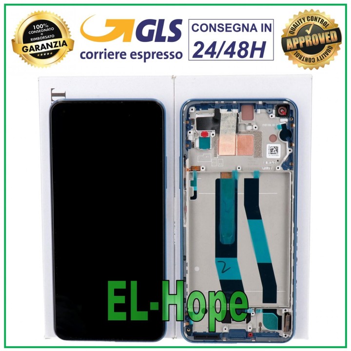Écran LCD tactile bleu avec cadre d origine pour Xiaomi Mi 11 Lite 4G/5G NE M2101K9AG