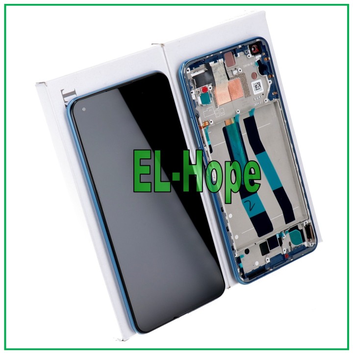 Écran LCD tactile bleu avec cadre d origine pour Xiaomi Mi 11 Lite 4G/5G NE M2101K9AG