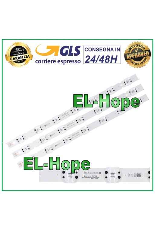 KIT 3 BARRES 7 LED TV LG 43 SSC_TRIDENT_43UK65_S SVL430A61 43UK6500PLA 