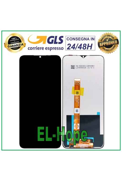 Écran LCD tactile assemble' noir pour Oppo A15S (CPH2179)