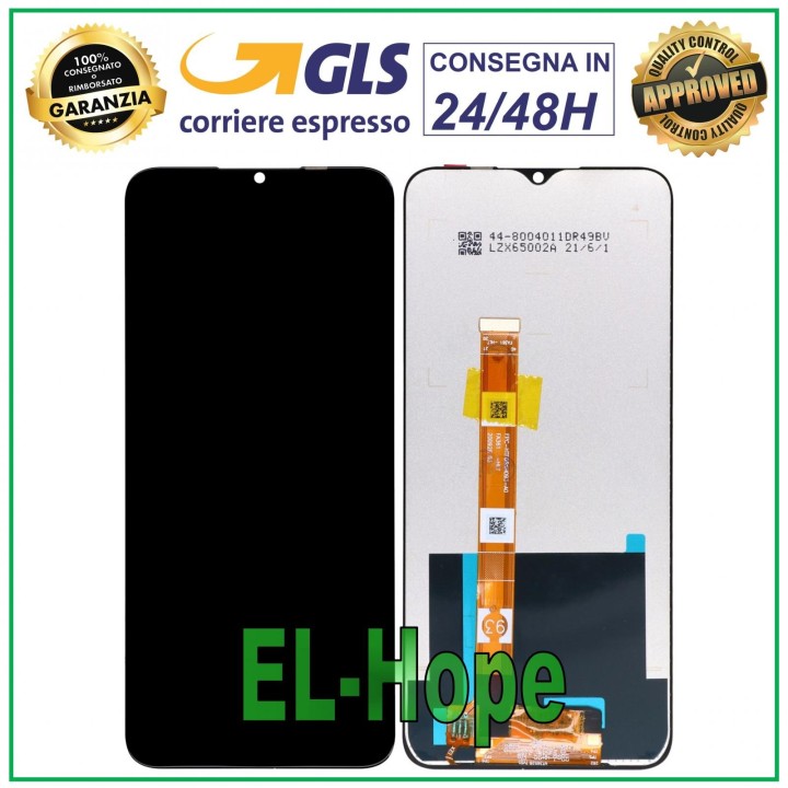 Écran LCD tactile assemble' noir pour Oppo A15S (CPH2179)