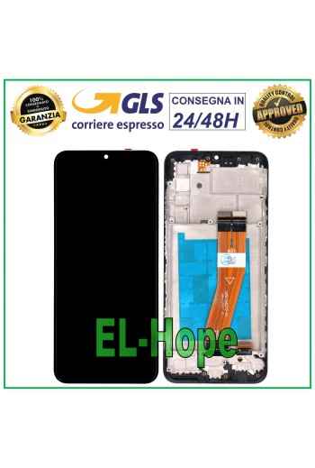 Écran LCD + châssis pour Samsung Galaxy A02S SM-A025G, e'cran tactile assemble'
