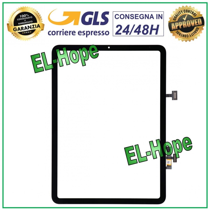 ÉCRAN TACTILE POUR APPLE IPAD 4 AIR A2072 A2316 A2324 A2325 NUMÉRISATEUR VERRE NOIR