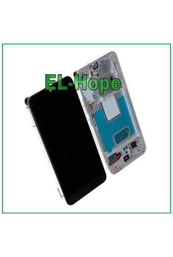 Écran LCD TFT tactile pour Samsung Galaxy S22 2022 SM-S901, blanc et argent