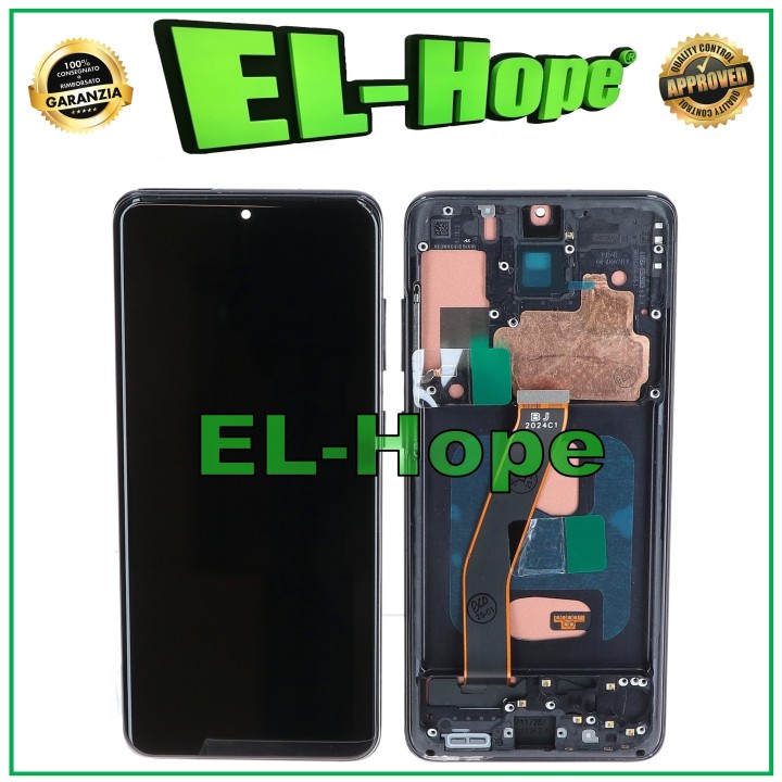 Écran LCD TFT + châssis pour Samsung Galaxy S20 SM-G980 G981 tactile verre noir