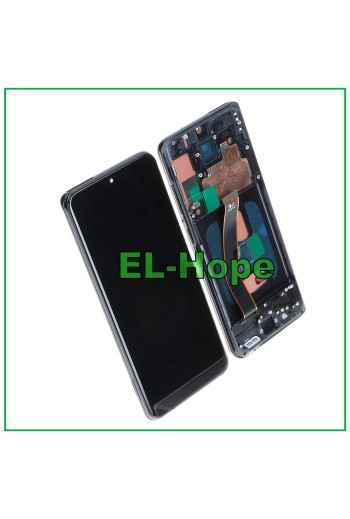 Écran LCD TFT + châssis pour Samsung Galaxy S20 SM-G980 G981 tactile verre noir
