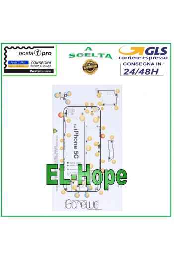 VIS CARTE VIS BOÎTIER PAD ILLUSTRÉ POUR DÉMONTAGE APPLE IPHONE 5C