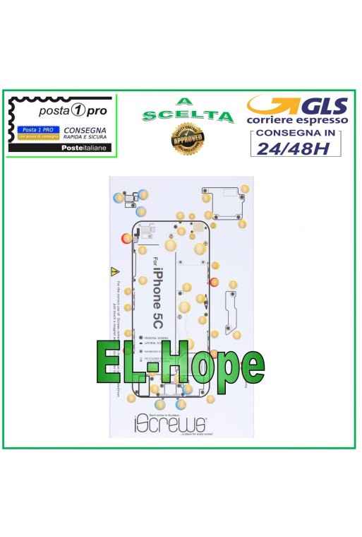 VIS CARTE VIS BOÎTIER PAD ILLUSTRÉ POUR DÉMONTAGE APPLE IPHONE 5C