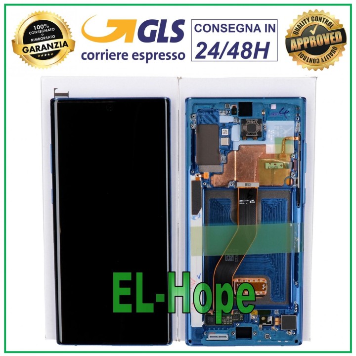 Écran d origine Samsung Note 10 Plus SM N975 N976 tactile bleu GH82-20838D